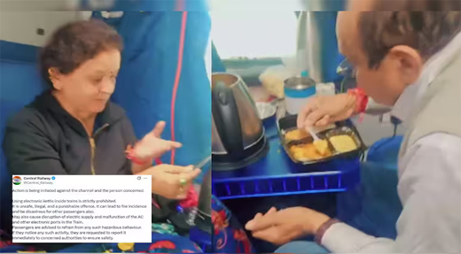 Maggi cooking in train